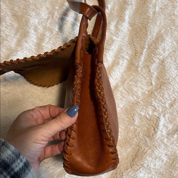 Valentino Garavani Brown Leather Boho Saddle Bag with Scarab - EUC - Picture 4 of 9